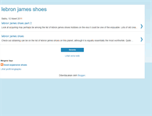 Tablet Screenshot of lebronjamesshoes.blogspot.com
