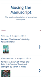 Mobile Screenshot of musingthemanuscript.blogspot.com