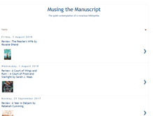 Tablet Screenshot of musingthemanuscript.blogspot.com