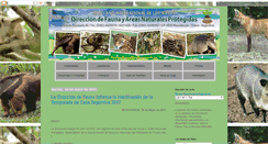 Desktop Screenshot of direcciondefauna.blogspot.com