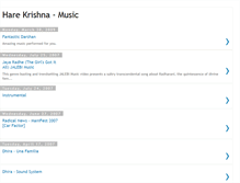 Tablet Screenshot of harekrishna-music.blogspot.com