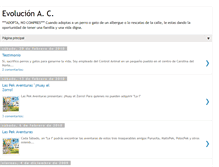 Tablet Screenshot of evolucionac.blogspot.com