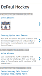 Mobile Screenshot of depaulhockey.blogspot.com