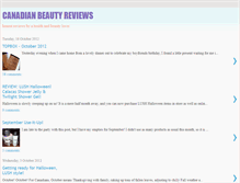 Tablet Screenshot of canadianbeautyreviews.blogspot.com