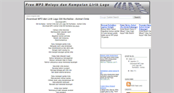 Desktop Screenshot of freemp3melayu.blogspot.com