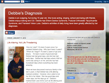 Tablet Screenshot of debbiesdiagnosis.blogspot.com