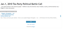 Tablet Screenshot of jan12010teapartybattlecall.blogspot.com