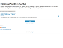 Tablet Screenshot of hosannaguntur.blogspot.com
