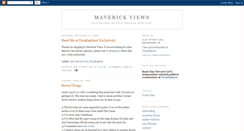 Desktop Screenshot of maverickviews.blogspot.com