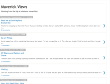 Tablet Screenshot of maverickviews.blogspot.com