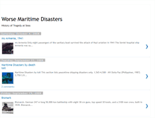 Tablet Screenshot of maritimedisasters.blogspot.com