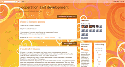 Desktop Screenshot of developmentandcooperation.blogspot.com