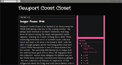 Desktop Screenshot of newportcoastcloset.blogspot.com
