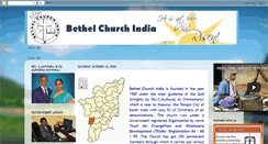 Desktop Screenshot of bethelchurchindia.blogspot.com