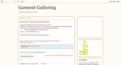 Desktop Screenshot of garment-gatherings.blogspot.com