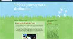 Desktop Screenshot of lifesajourneynotadestinationn.blogspot.com