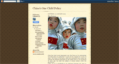 Desktop Screenshot of geochinaonechildpolicy.blogspot.com