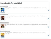 Tablet Screenshot of blackradishchef.blogspot.com