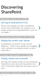 Mobile Screenshot of discoveringsharepoint.blogspot.com