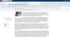 Desktop Screenshot of kenya2007.blogspot.com