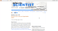 Desktop Screenshot of minority-scientist.blogspot.com