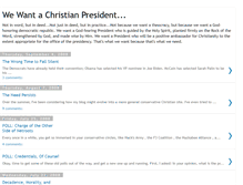 Tablet Screenshot of christianpresident.blogspot.com