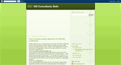 Desktop Screenshot of isoconsultantdelhi.blogspot.com