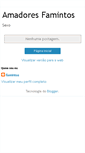 Mobile Screenshot of amadoresfamintos.blogspot.com
