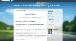 Desktop Screenshot of earthside-bringingbalance.blogspot.com
