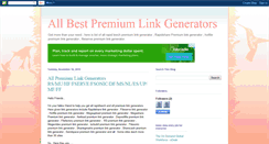 Desktop Screenshot of bestpremiumlinkgenrators.blogspot.com