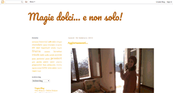 Desktop Screenshot of magiedolci.blogspot.com