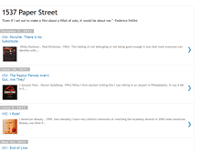 Tablet Screenshot of fifteenthirtysevenpaperstreet.blogspot.com