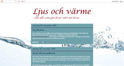 Desktop Screenshot of ljusovarme.blogspot.com