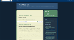 Desktop Screenshot of ajaxwhois.blogspot.com