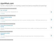 Tablet Screenshot of ajaxwhois.blogspot.com