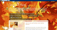 Desktop Screenshot of carolinearaine.blogspot.com