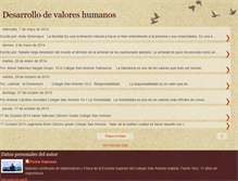 Tablet Screenshot of desarrollodevaloreshumanos.blogspot.com