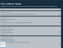 Tablet Screenshot of painsufferersspeak.blogspot.com