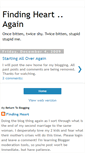 Mobile Screenshot of findingheartagain.blogspot.com