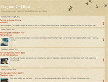 Tablet Screenshot of fixyouroldboat.blogspot.com