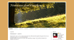 Desktop Screenshot of forsthaus.blogspot.com