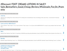 Tablet Screenshot of footcreamslotionsinsalecheap.blogspot.com