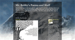 Desktop Screenshot of mrbobbyspoetry.blogspot.com