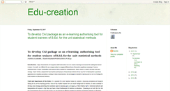 Desktop Screenshot of edu-creation.blogspot.com