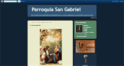 Desktop Screenshot of parroquiasangabriel.blogspot.com