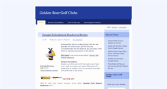 Desktop Screenshot of goldenbeargolfclubs.blogspot.com