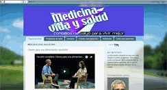 Desktop Screenshot of medicinavidaysalud.blogspot.com