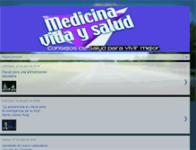 Tablet Screenshot of medicinavidaysalud.blogspot.com