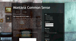 Desktop Screenshot of montanacommonsense.blogspot.com