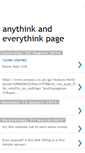 Mobile Screenshot of anythinkandeverythinkpage.blogspot.com